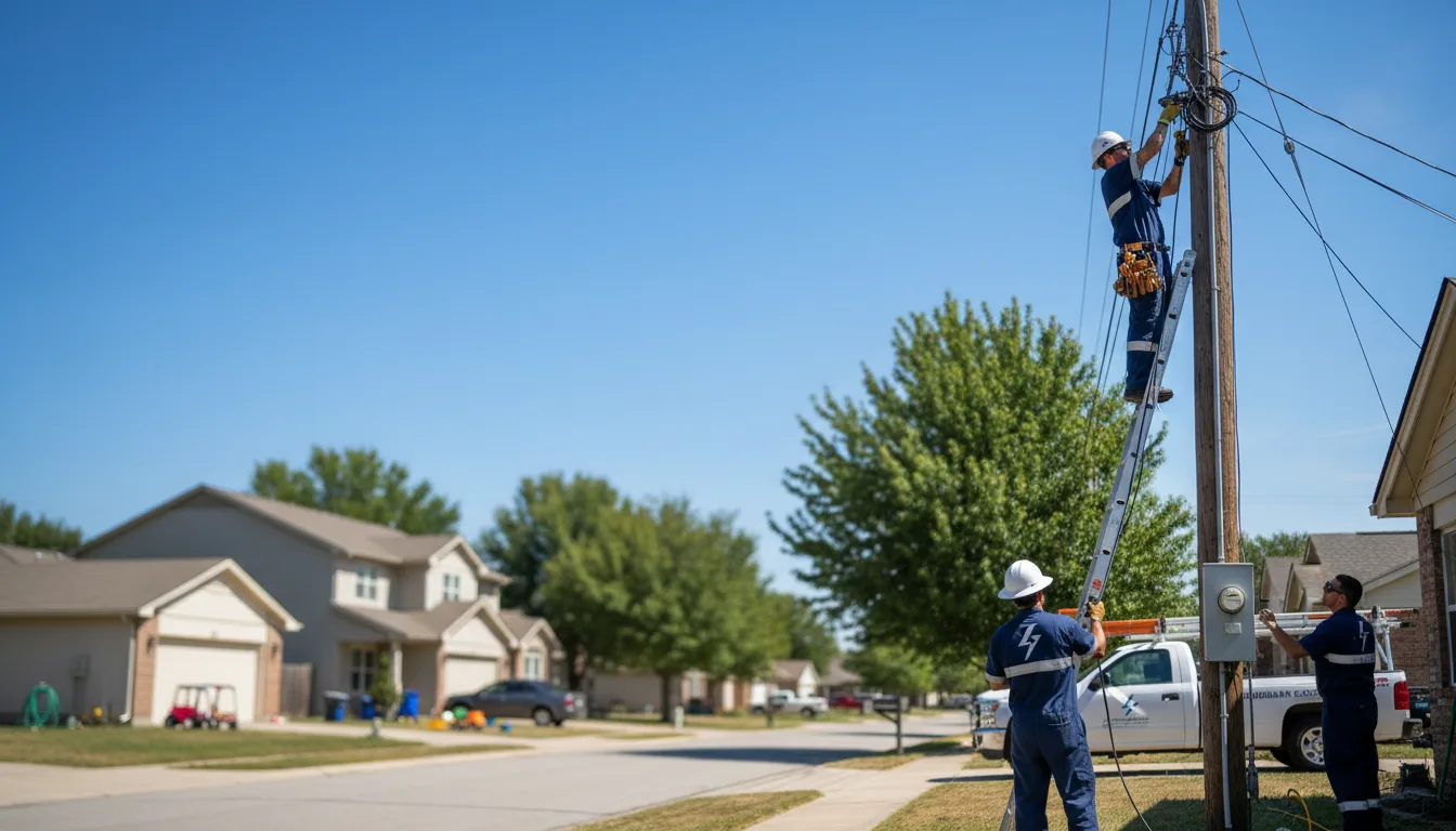 Residential electrician providing installation services in Santa Fe, TN